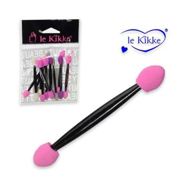 Le kikke set 12 pennelli ombretto spugnetta colorati