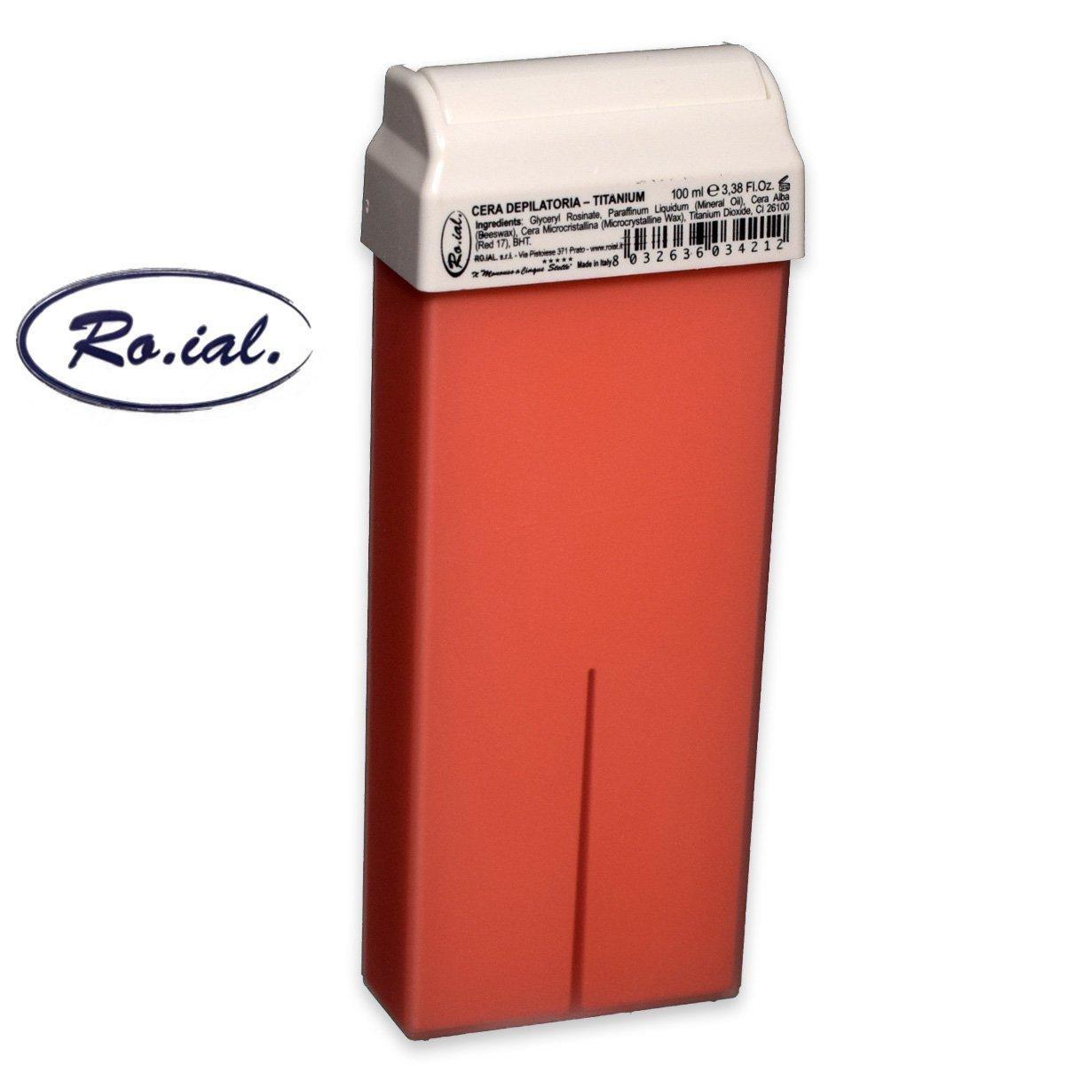 Roial cera in cartuccia 100 ml titanio rosa pelli sensibili