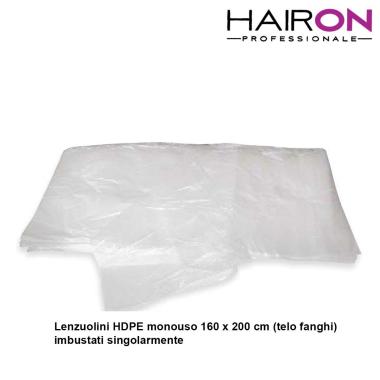 Hairon lenzuolino hdpe 160 x 200 cm (telo fanghi) 50 pezzi