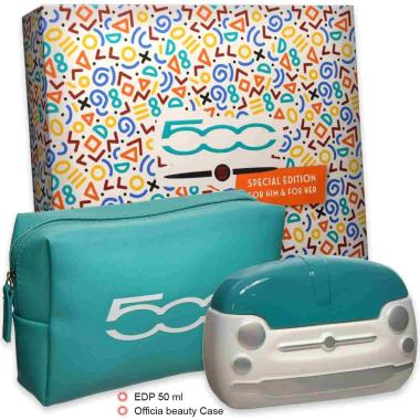 Fiat 500 unisex coffret edp 50 ml + pochette