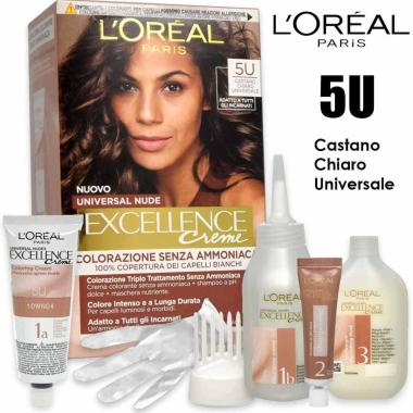 L'oreal colorazione triplo trattamento excellence nude castano chiaro