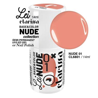 Clarissa smalto semipermanente tpo free 14 ml  base&color nude 1