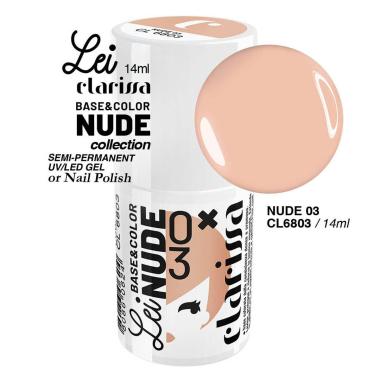 Clarissa smalto semipermanente tpo free 14 ml  base&color nude 3