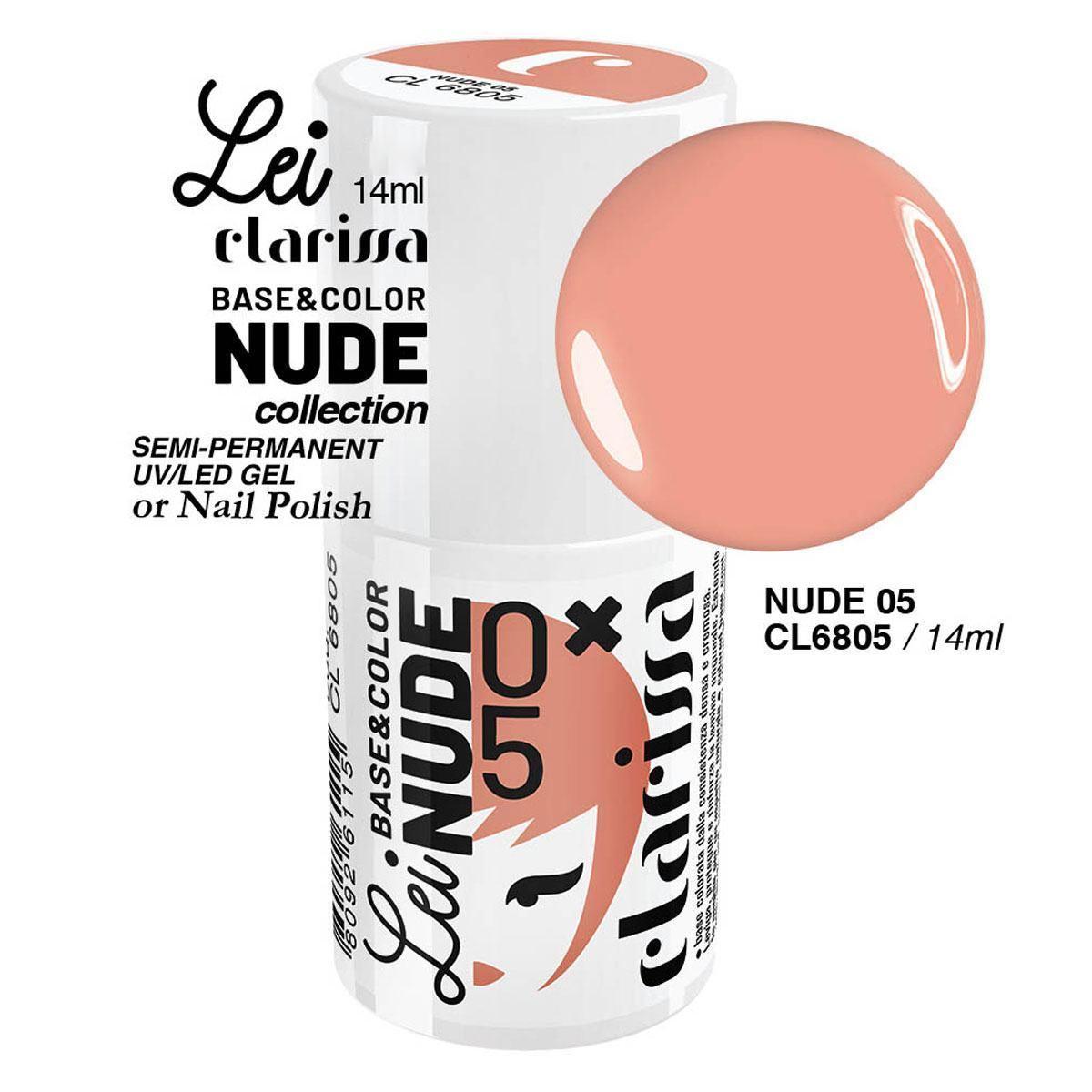 Clarissa smalto semipermanente tpo free 14 ml  base&color nude 5