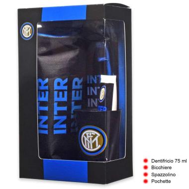 Inter gift set spazzolino + dentifricio + bicchiere