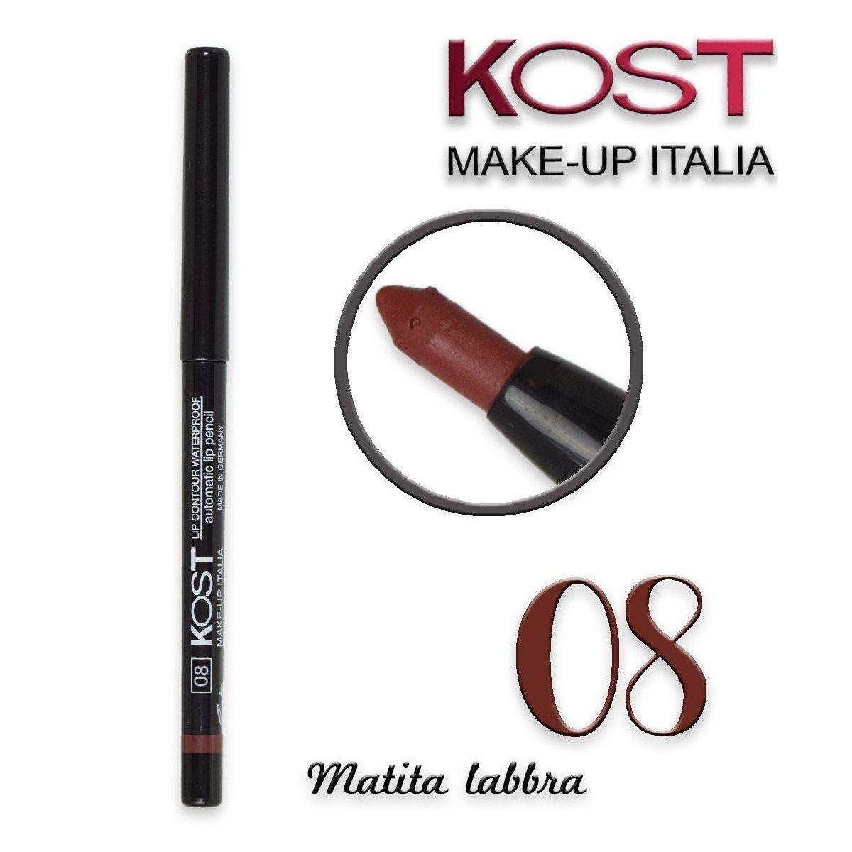 Matita labbra automatica lip contour waterproof kost 08