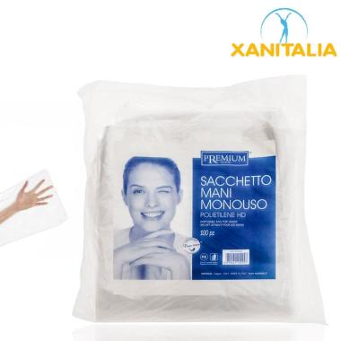 Sacchetto Mani Monouso Busta 100 Pz
