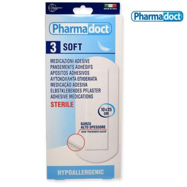 Pharmadoct 3 cerotti 10 x 25 tnt sterile