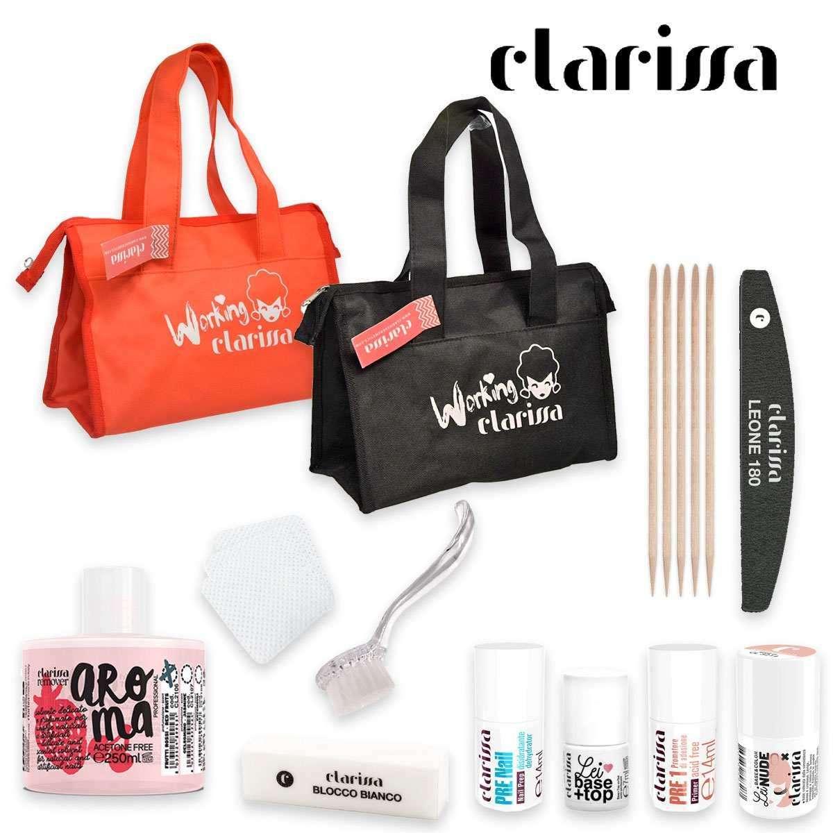 Starter kit semipermante lei mini borsa arancio-nero ass.