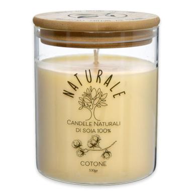 Candela naturale 100% soia 530 gr cotone