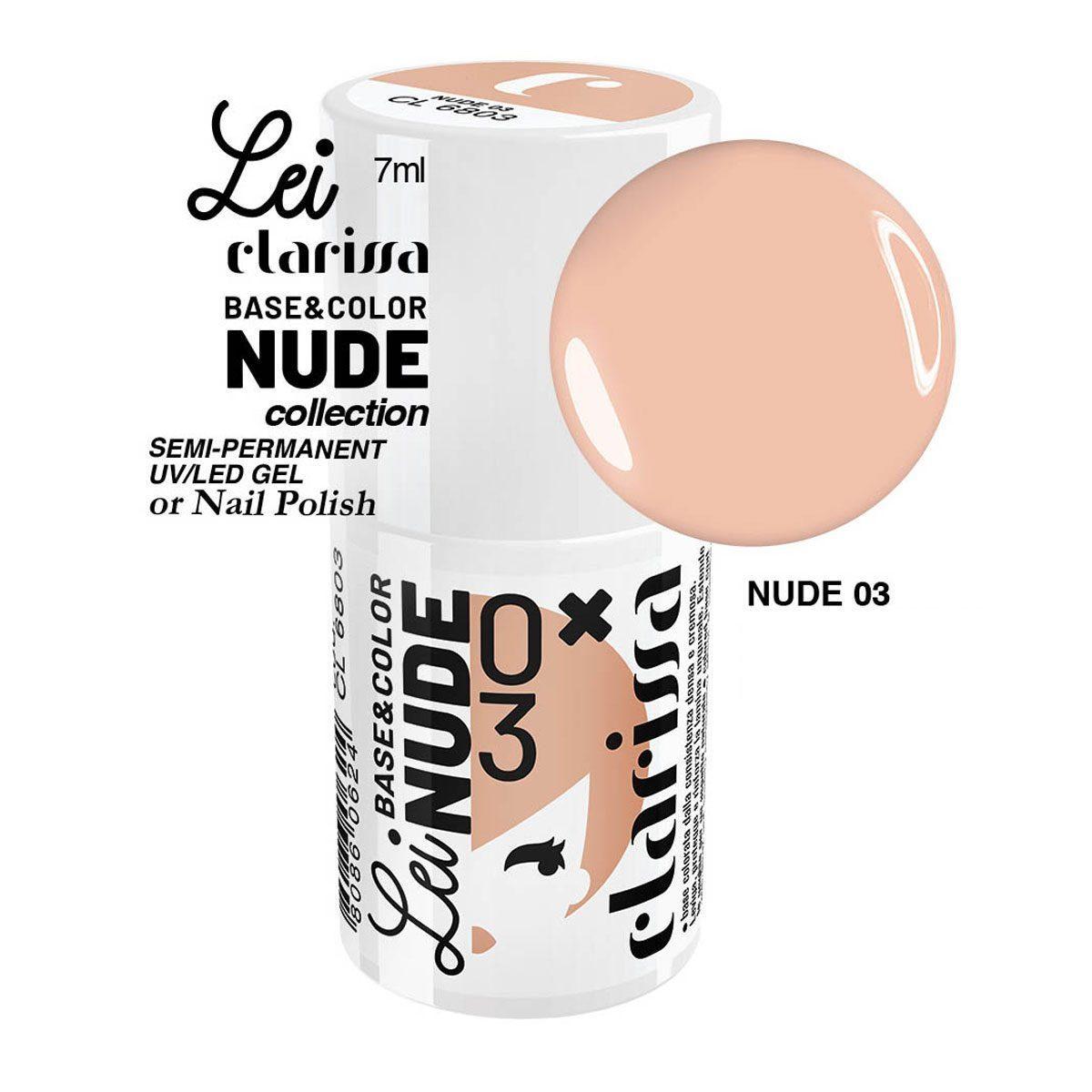 Clarissa smalto semipermanente tpo free 7 ml  base&color nude 3