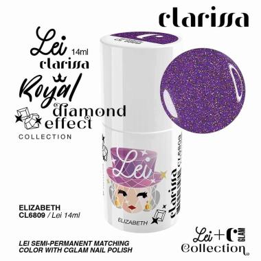 CLARISSA SMALTO SEMIPERMANENTE TPO FREE 14 ML  ELIZABETH - effetto diamante