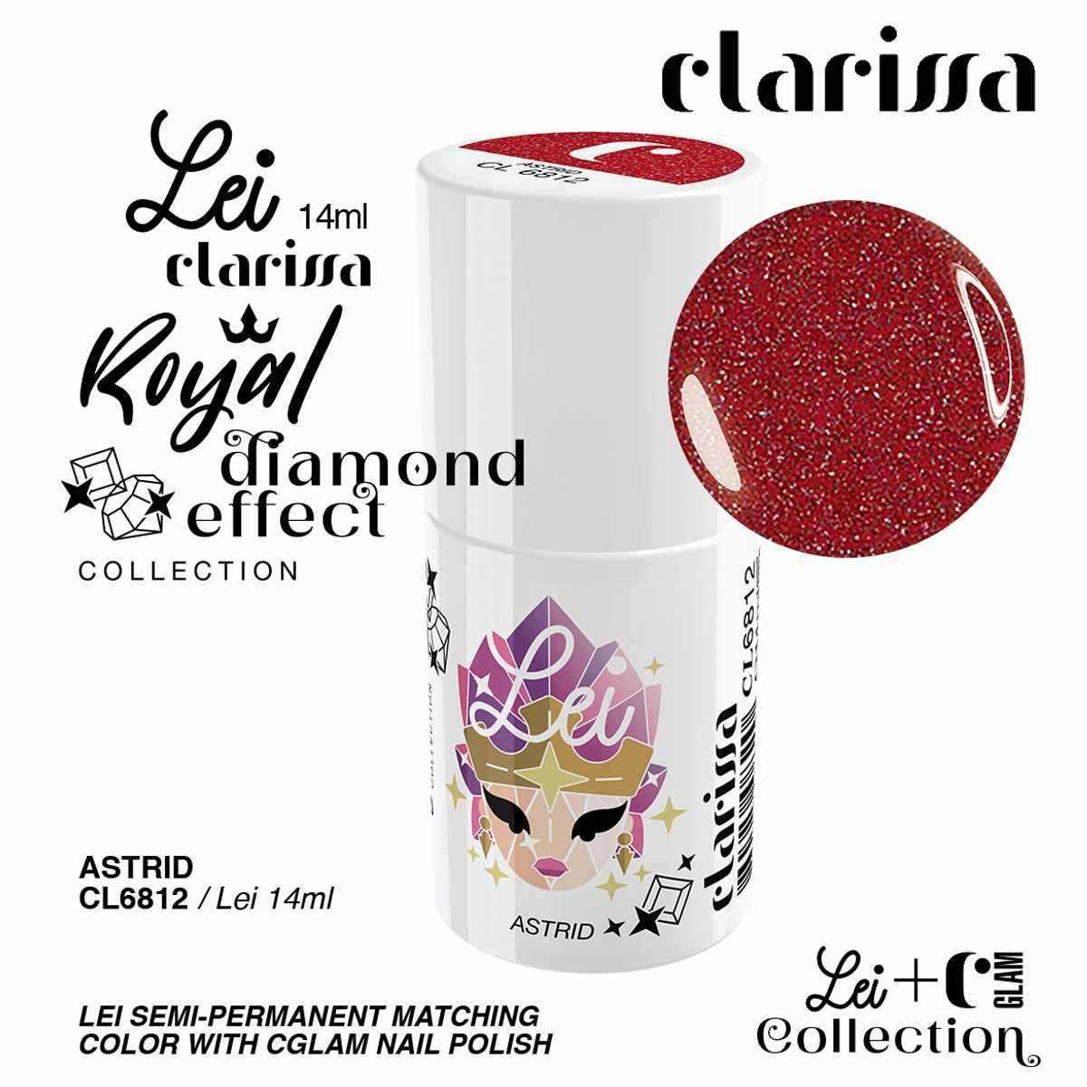 CLARISSA SMALTO SEMIPERMANENTE TPO FREE 14 ML  ASTRID - effetto diamante