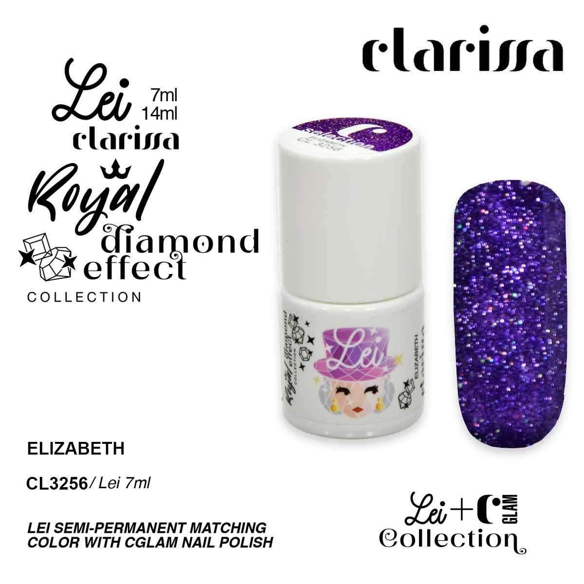 CLARISSA SMALTO SEMIPERMANENTE TPO FREE 7 ML  ELIZABETH - effetto diamante