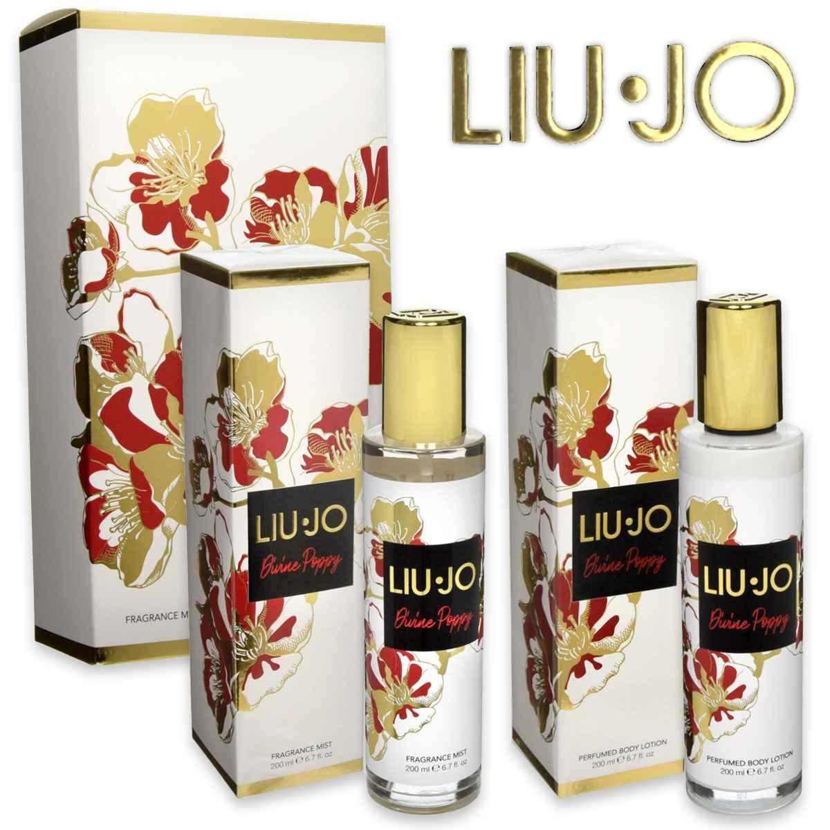 Liu-jo divine poppy fragrance mist 200 ml + body lotion 200 ml