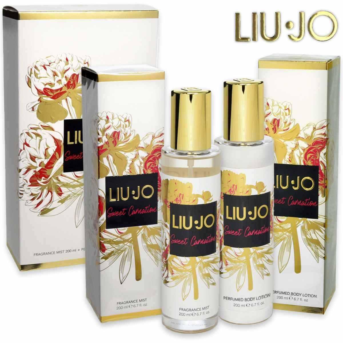 Liu-jo  sweet carnation fragrance mist 200 ml + body lotion 200 ml