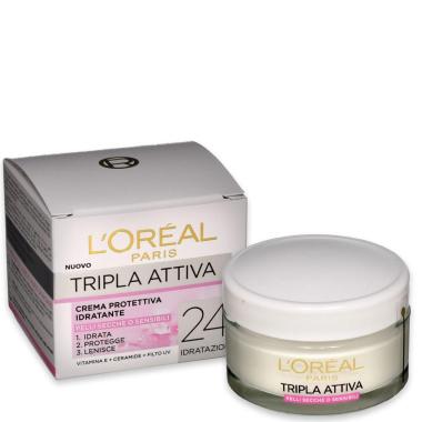 L'oreal tripla attiva pelli secche 50 ml