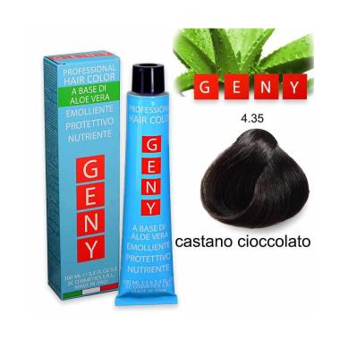 Geny professional tintura 100 ml castano cioccolato 4.35