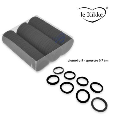 Le kikke elastico nero 10 card x 6 pezzi