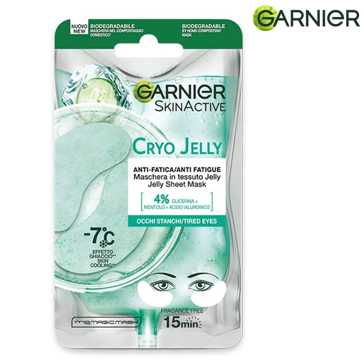 Garnier skin active maschera viso in tessuto crio gel eye