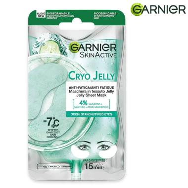 Garnier skin active maschera viso in tessuto crio gel eye