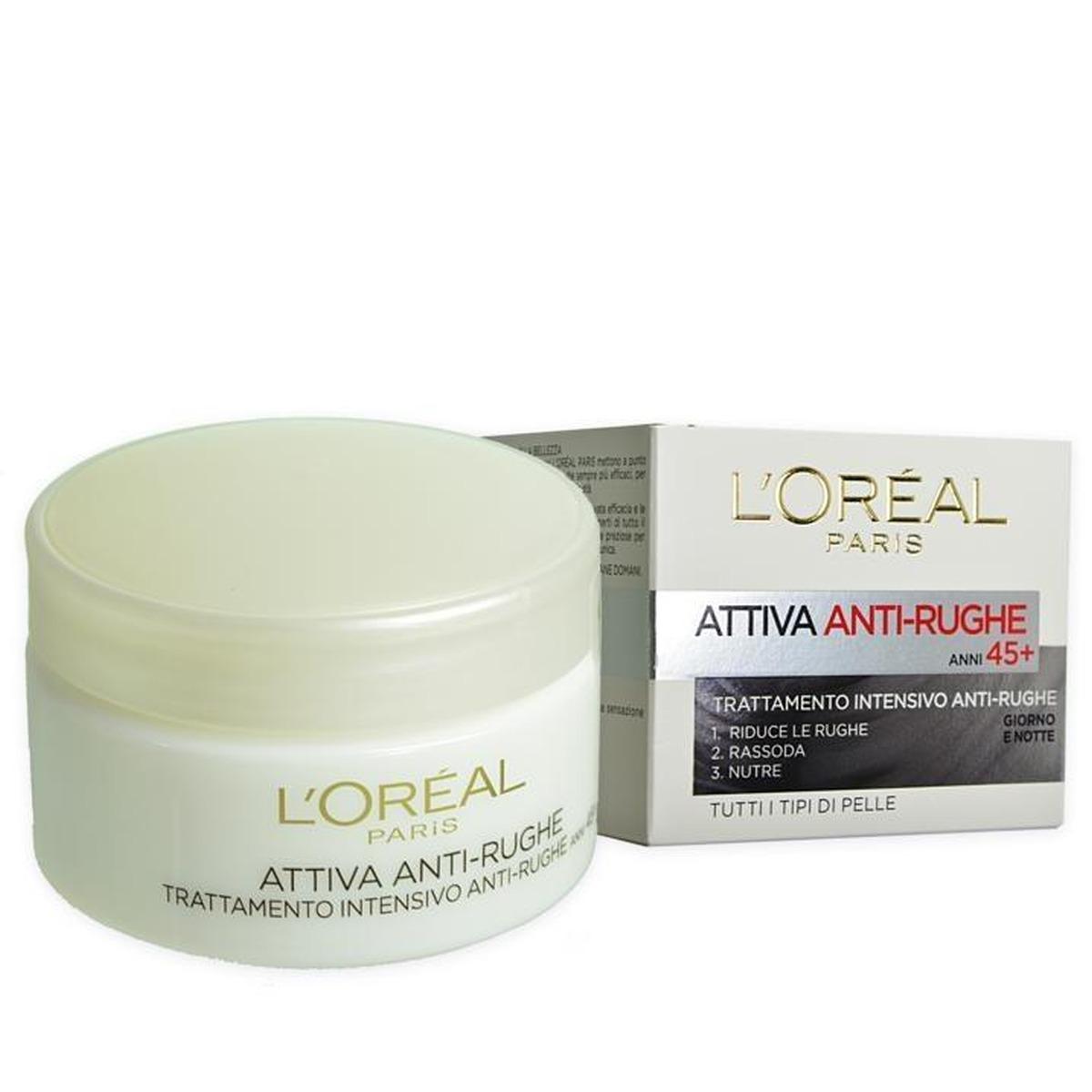 L'oreal  dermo exp. attiva anti-rughe 45+ 50 ml