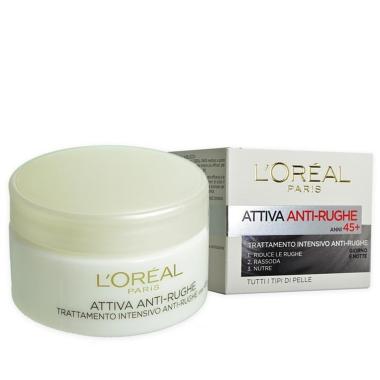 L'oreal  dermo exp. attiva anti-rughe 45+ 50 ml