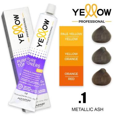 Alfaparf yellow pure toners metallic  ash .1 100 ml