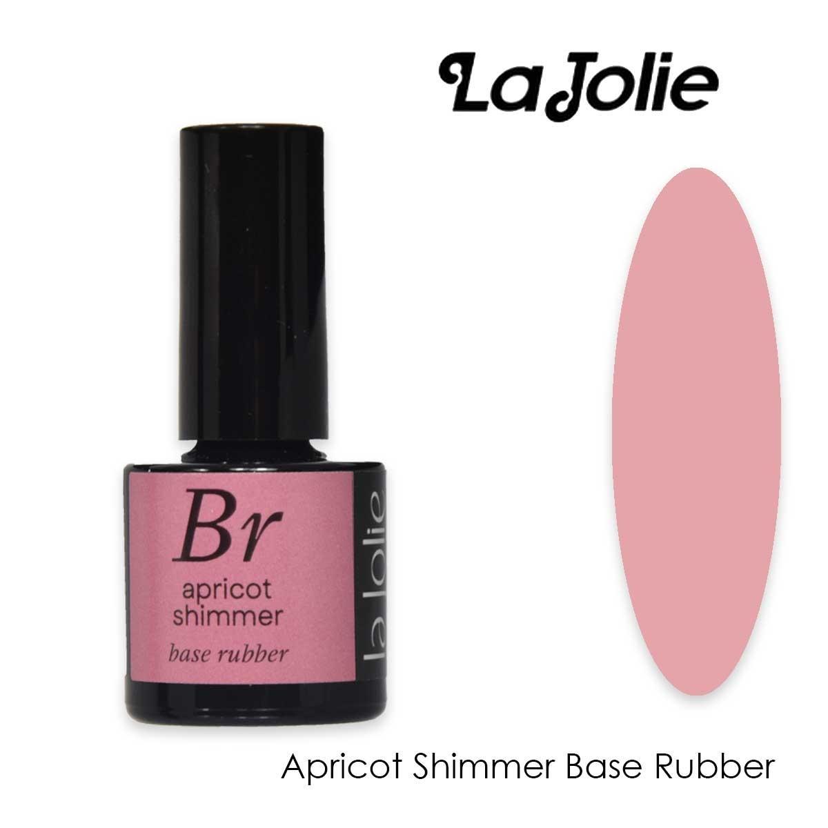Base rubber apricot shimmer la jolie 7 ml