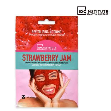 Idc face mask strawberry revitalising & toning 23 g