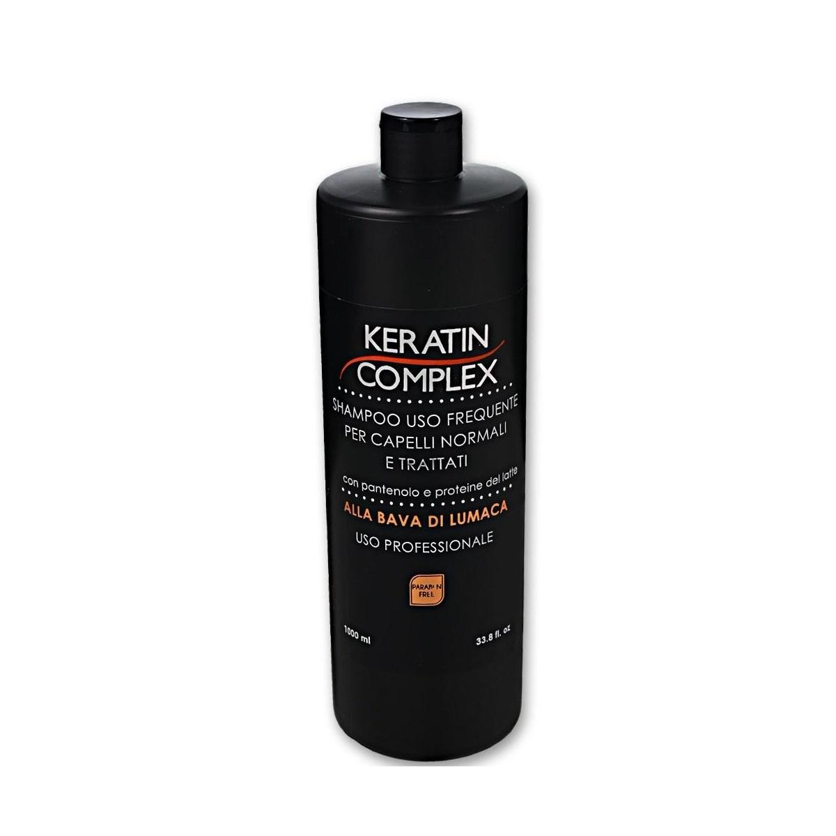 Keratin complex shampoo bava di lumaca 800 ml