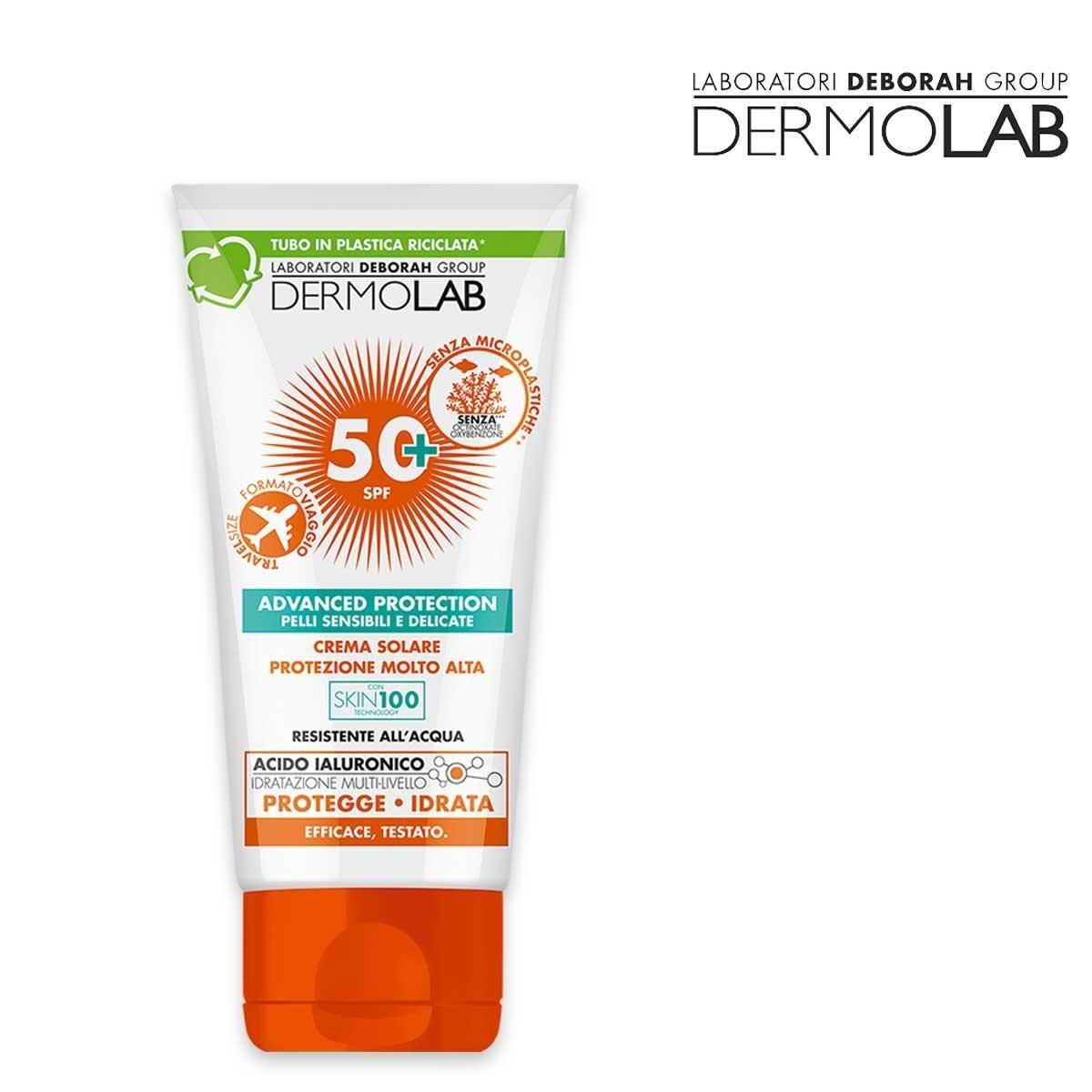 Dermolab crema solare protez. molto alta  travel 50 ml spf 50+