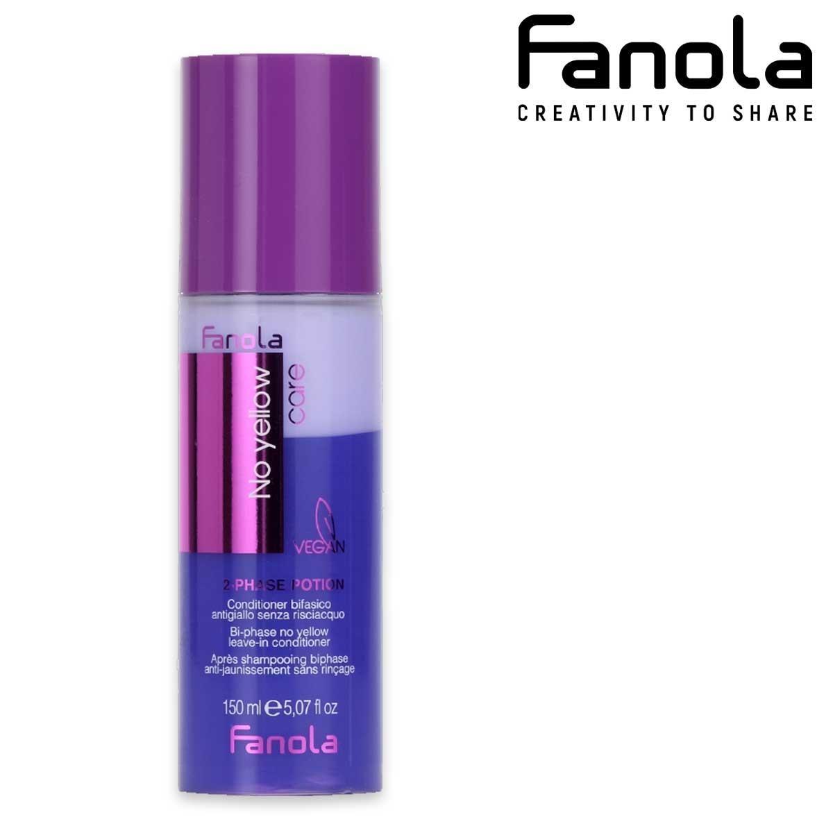 Fanola no yellow care conditioner bifasico antigiallo senza risciacquo 150 ml