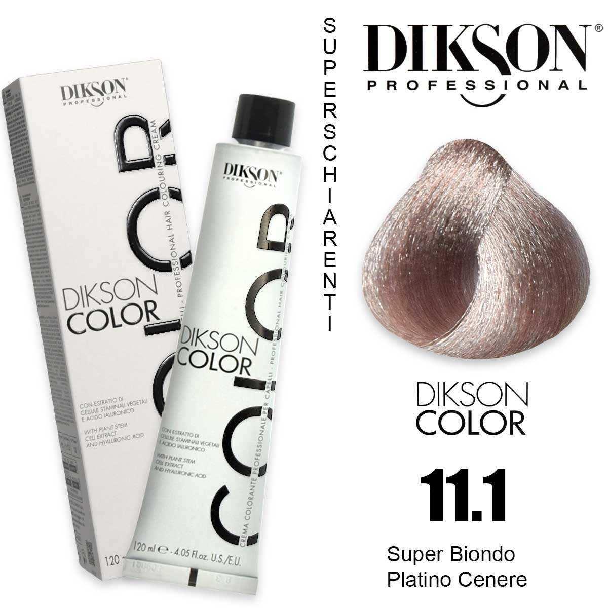Dikson color 120 ml  11.1 super biondo platino cenere