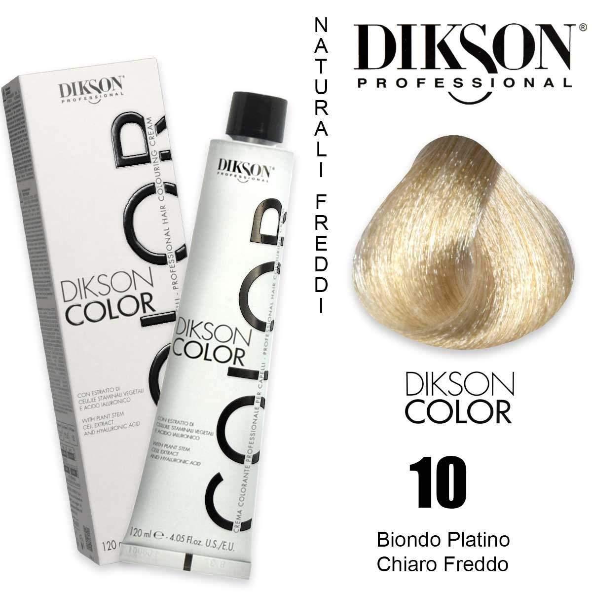 Dikson color 120 ml 10 biondo platino chiaro freddo