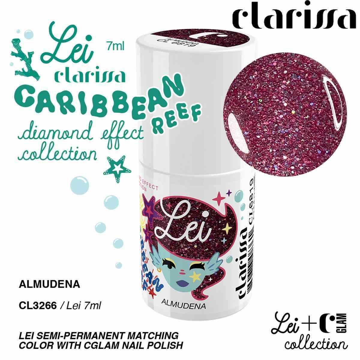 CLARISSA SMALTO SEMIPERMANENTE TPO FREE 7 ML  ALMUDENA - effetto diamante