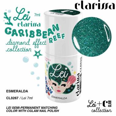 CLARISSA SMALTO SEMIPERMANENTE TPO FREE 7 ML  ESMERALDA - effetto diamante