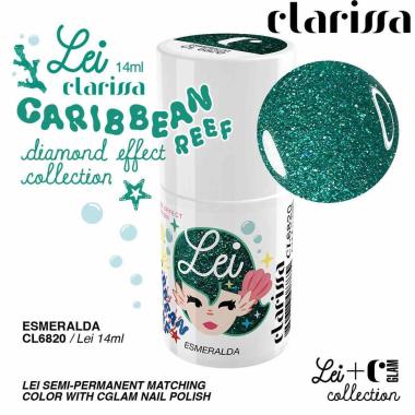 CLARISSA SMALTO SEMIPERMANENTE TPO FREE 14 ML  ESMERALDA - effetto diamante