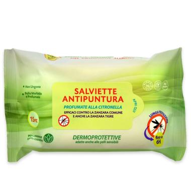 Clendy salvietta antipuntura 15pz alla citronella