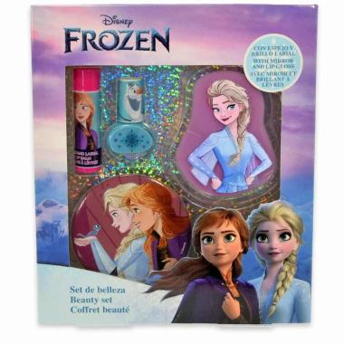 Frozen confezione regalo lucidalabbra, balsamo, smalto, specchio.