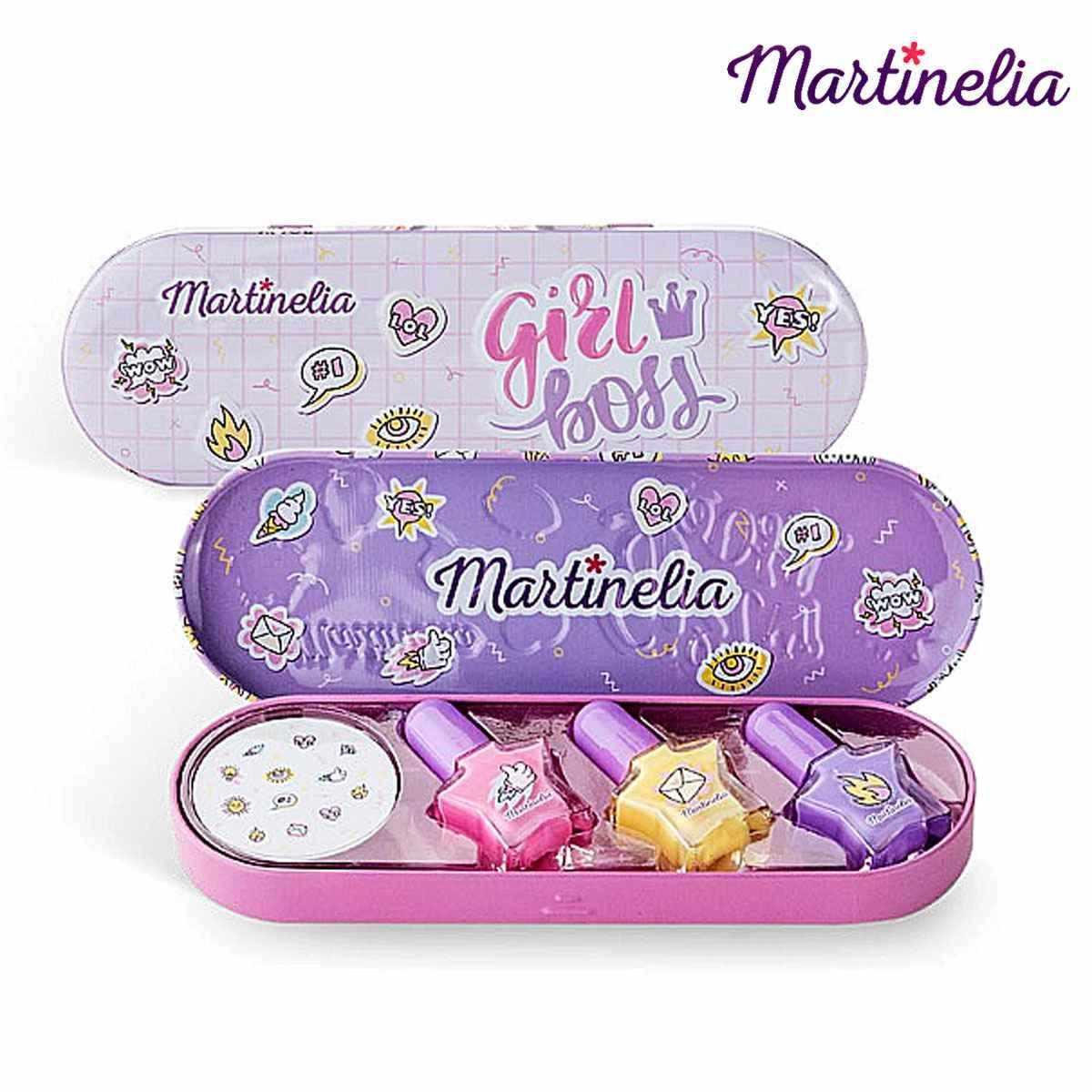 Martinelia super girl nail polish & stickers tin box