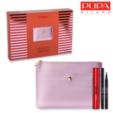 Pupa cof.new mascara vamp sexy lashes + vamp stylo liner+ pochette