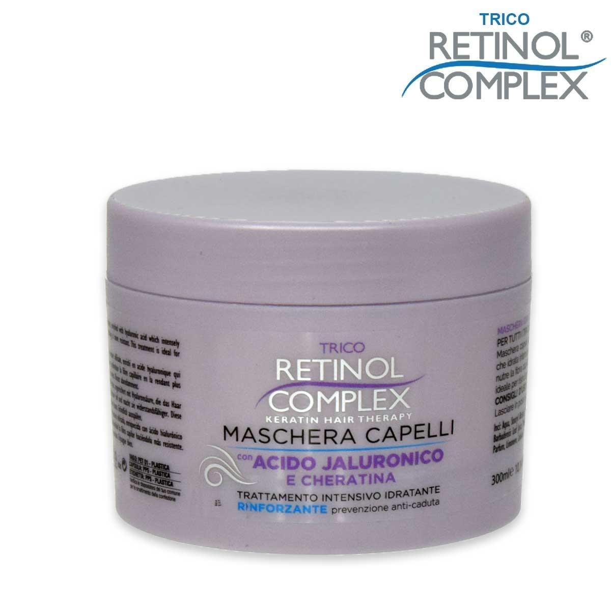 Trico retinol complex maschera capelli con acido jaluronico & cheratina 300 ml