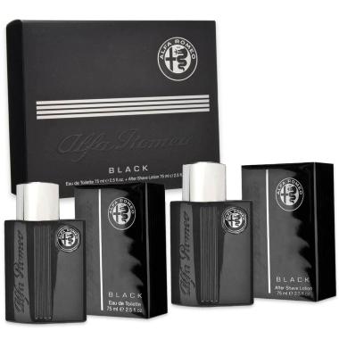 Alfa romeo coffret black edt 75 ml + after shave 75 ml