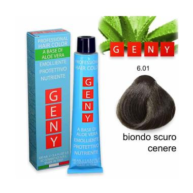 Geny professional tintura 100 ml biondo scuro cenere 6.01