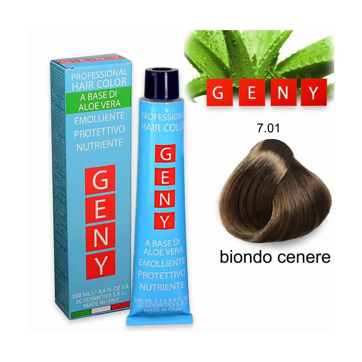 Geny professional tintura 100 ml biondo cenere  7.01