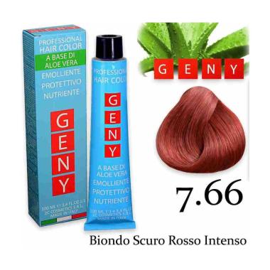Geny professional tintura 100 ml biondo rosso intenso 7.66