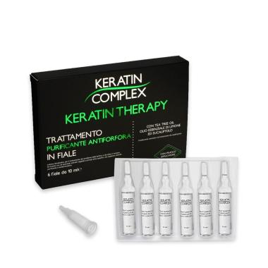 Keratin complex trattamento purificante antiforfora 6 fiale da 10 ml