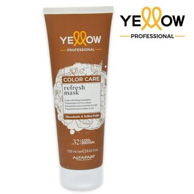 Alfaparf yellow color care pigment mask  32 cool brown 200ml