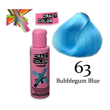 Crazy color semipermanente 100 ml bubblegum blue
